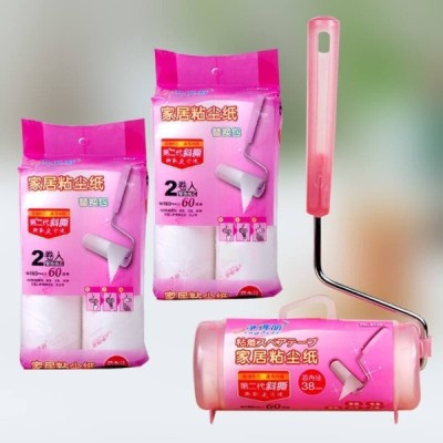 额外床单（60s/90s）防尘和地板额外粘性棉绒滚筒填充长/短手柄|脱毛束优惠10/16cm